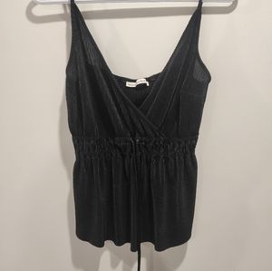 ABERCROMBIE | Shiny black tank top